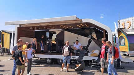 Vaya Homes, Wohnwagen, Tinyhouse, Caravan, Luxus Vaya Homes Veranda