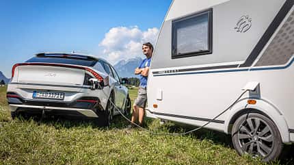 Electro, Camper, Caravan, Zugwagen Elektro-Camping Caravan lŠdt Zugwagen