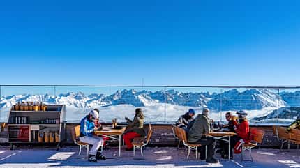 Kleinwalsertal, Oesterreich, Wintersport Kleinwalsertal Panoramarestaurant