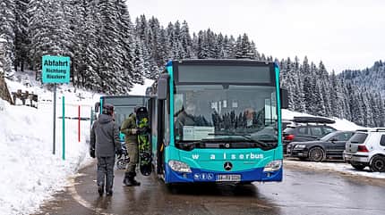 Kleinwalsertal, Oesterreich, Wintersport Kleinwalsertal Skibus