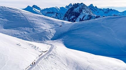 Kleinwalsertal, Oesterreich, Wintersport Kleinwalsertal Skigebiet