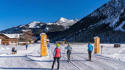 Kleinwalsertal, Oesterreich, Wintersport Kleinwalsertal Langlauf