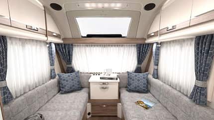 Kaufberatung leichte Caravans, Caravan Sprite Alpine Sport Sitzgruppe
