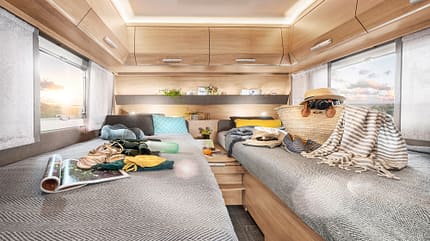 Kaufberatung leichte Caravans, Caravan Tabbert Da Vinci 540 E Betten