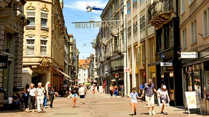 Sankt Gallen, Schweiz, Reise Sankt Gallen Multergasse