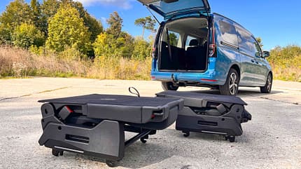 Zugwagen, Test, VW Caddy VW Caddy im Zugwagentest Ausgebaute Sitze