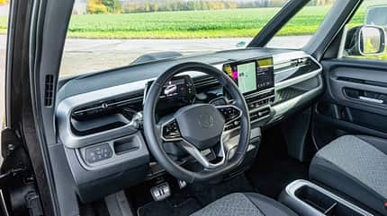 Zugwagen, Caravan, Test, Gespanntest ID Buzz + Kuckoo-Camper Innenraum Front