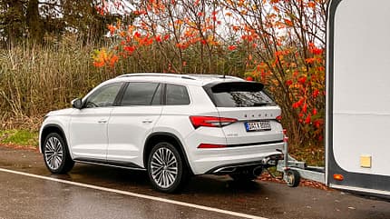 Zugwagen, Test, Skoda Skoda Kodiaq im Zugwagentest Zugwagen Totale hintenlinks