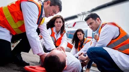 Accident,Adult,Air Vehicle,Airplane,Ambulance,Assistance,Doctor,Emergency Services,Five People,Flying,Group Of People,Healthcare And Medicine,Helicopter,Helipad,Illness,Lifestyles,Medevac,Men,Mode of Transport,Paramedic,Patient,People,People Traveling,Physical Injury,Professional Occupation,Rescue,Service,Stretcher,Team,Teamwork,Transportation,Travel,Urgency,Women Medical evacuation