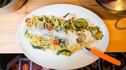 Campingkueche, Weihnachten Campingkueche Spaghetti
