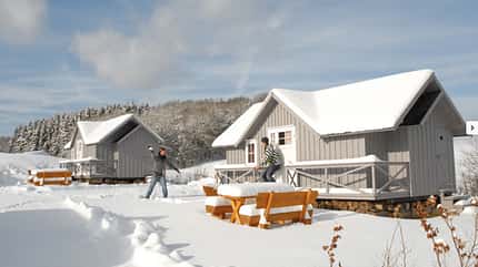 Rodelberge, Winter, Berge, Schnee Eifel-Camp Freilinger See