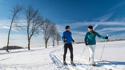 Rodelberge, Winter, Berge, Schnee Campingpark Weiherhof am See