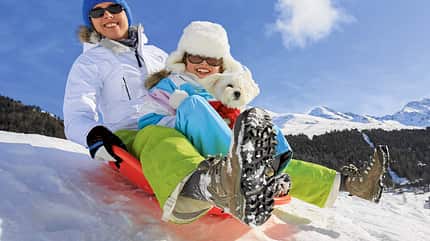 Rodelberge, Winter, Berge, Schnee Rodeln