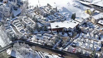 Camping Sölden Camping Sölden, Schnee, Luftaufnahme, Alpen, Wintersport