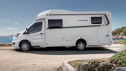 Seitenansicht, Ford Transit, Carasuite, Weinsberg, Wohmobil Seitenansicht, Ford Transit, Carasuite, Weinsberg, Wohmobil