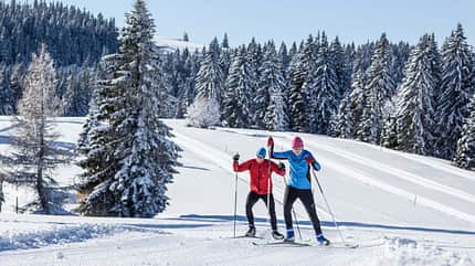 Cross country skiing in Herzogenhorn Cross country skiing in Herzogenhorn