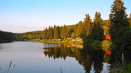 Idyllischer Campingplatz bei Kreuzeck.