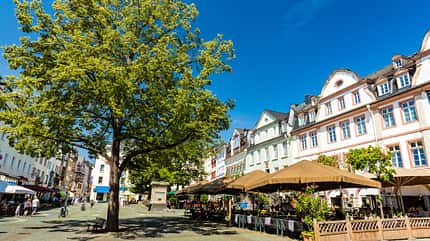 Altstadt, Straßencafe, Koblenz Altstadt, Straßencafe, Koblenz