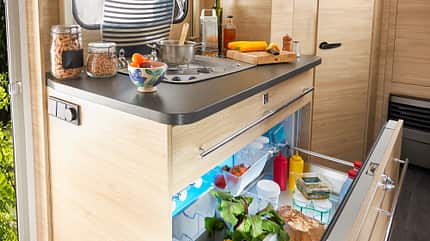 Schubladen-Kühlschrank, Caravelair Style 496 Family Kühlschrank-Schublade, Caravan, Wohnwagen, Kompressorkühlschrank