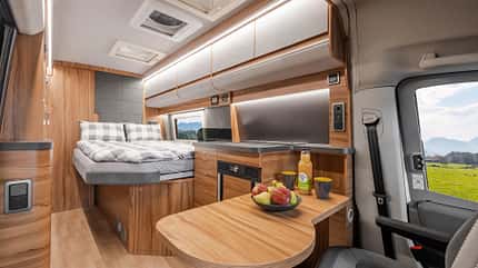 Innenraum, Camper, Durchschuss, Wohnraum Innenraum, Camper, Durchschuss, Wohnraum