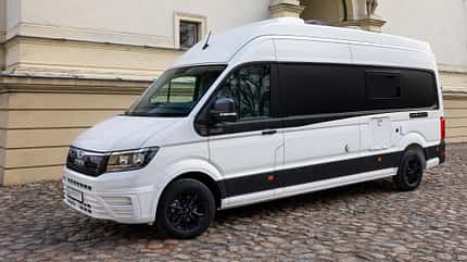 Seitansicht, MAN, Campingbus Seitansicht, MAN, Campingbus