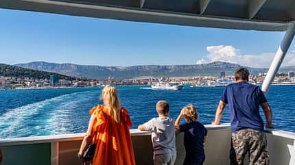 mobil-tour, kroatien, split, makarska-riviera, brac, hvar Mobil-Tour durch Kroatien - Fähre