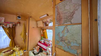 Caravan Oldtimer Dethleffs Caravan Oldtimer Dethleffs Weltkarte