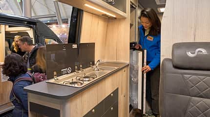 Küchenzeile, Campingküche, Kühlschrank, Campingbus, Sprinter-Ausbau