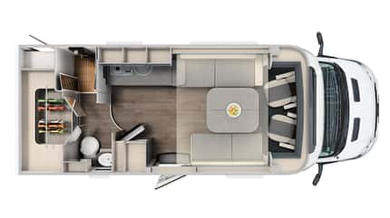 Chausson 640 Titanium, Chausson, Sonderserie Chausson 640 Titanium (2023) Grundriss