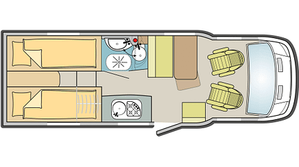 Etrusco V 6.6 SF, Challenger S 217 GA, Vergleichstest f Etrusco V 6.6 SF Grundriss