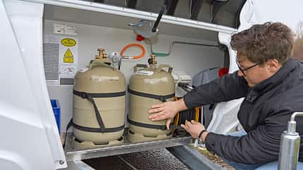 Dethleffs CÕJoy 460 LE, Dethleffs, Test f Dethleffs CÕJoy 460 LE Gaskasten