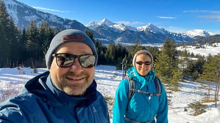 Tannheimer Tal, Oesterreich, Winter, Camping Tannheimer Tal Gondel f