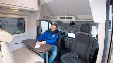 E-Lineo, Ford Transit, BŸrstner, Elektrocamper E-Lineo Ford Transit Sitzgruppe f