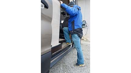 E-Lineo, Ford Transit, BŸrstner, Elektrocamper E-Lineo Ford Transit SeitentŸr f