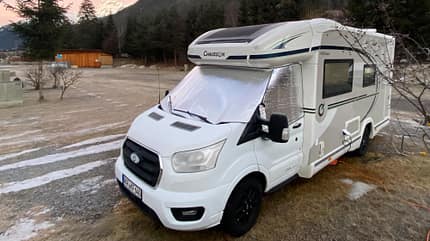 Chausson 640, Titanium Ultimate, Dauertest, promobil, Wintercamping Chausson Titanium 640 (2023), Außenaufnahme