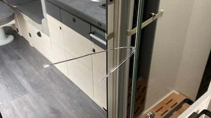Chausson 640, Titanium Ultimate, Dauertest, promobil, Wintercamping kaputter Spiegel, Riss, Schaden