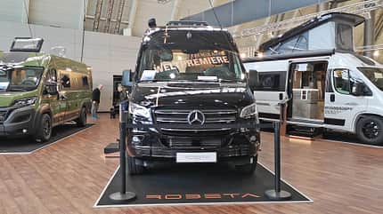 Fahrzeugfront, Sprinter, Robeta, Mercedes, Messefoto Fahrzeugfront, Sprinter, Robeta, Mercedes, Messefoto