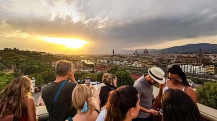 Reise Toskana, Italien, Florenz Toskana Sonnenuntergang