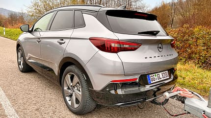Zugwagen, Opel, Test Zugwagen Opel Grandland Totale hinten links