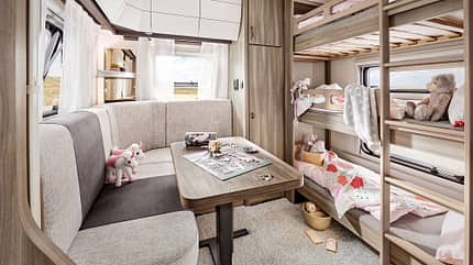 Caravans mit Kinderzimmer Hobby