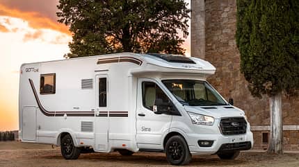 Transit, Wohnmobil, Telintegriert, Giottiline, Siena, Sonnenuntergang, Ford Giottiline Siena Ford Transit (2023)