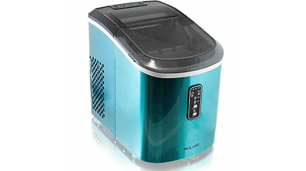 Mulano Design, Eiswürfelmaschine, Türkis, Küchengerät Eiswürfelmaschine, Freisteller, Mini-Küchengerät