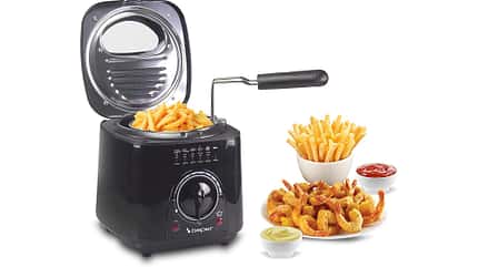 Fritteuse, Pommes, Mini-Fritteuse, 1-Liter-Gerät Fritteuse