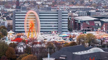hamburg,dom,bright,fair,bunker,millerntor,urban,buildings,downtown,evening,skyline Hamburger DOM