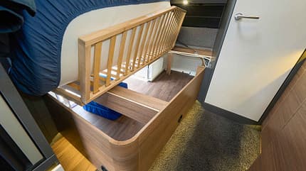 Knaus Azur 500 FU, Knaus, Test Knaus Azur 500 FU Bettkasten