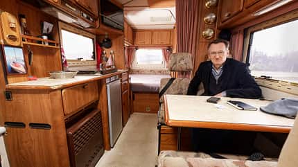 Hymermobil, Hymer, Oldtimer Hymermobil Tisch f
