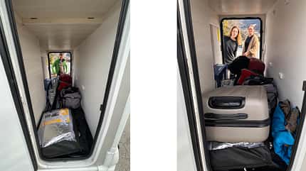 Stauraum, Heckgarage, Chausson, Teilintegriert, Gepäck Heckgarage