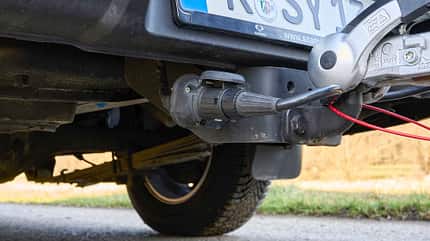 ssangyong, musso, grand, zugwagentest Ssangyong Musso Grand im Zugwagentest - Anhängekupplung
