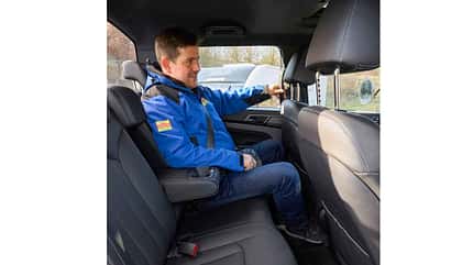 ssangyong, musso, grand, zugwagentest Ssangyong Musso Grand im Zugwagentest - Beinfreiheit