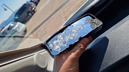 Spiegel, Bruch, Totwinkelspiegel, Rückspiegel, zerbrochen, kaputt, Unfall Zerbrochener Spiegel